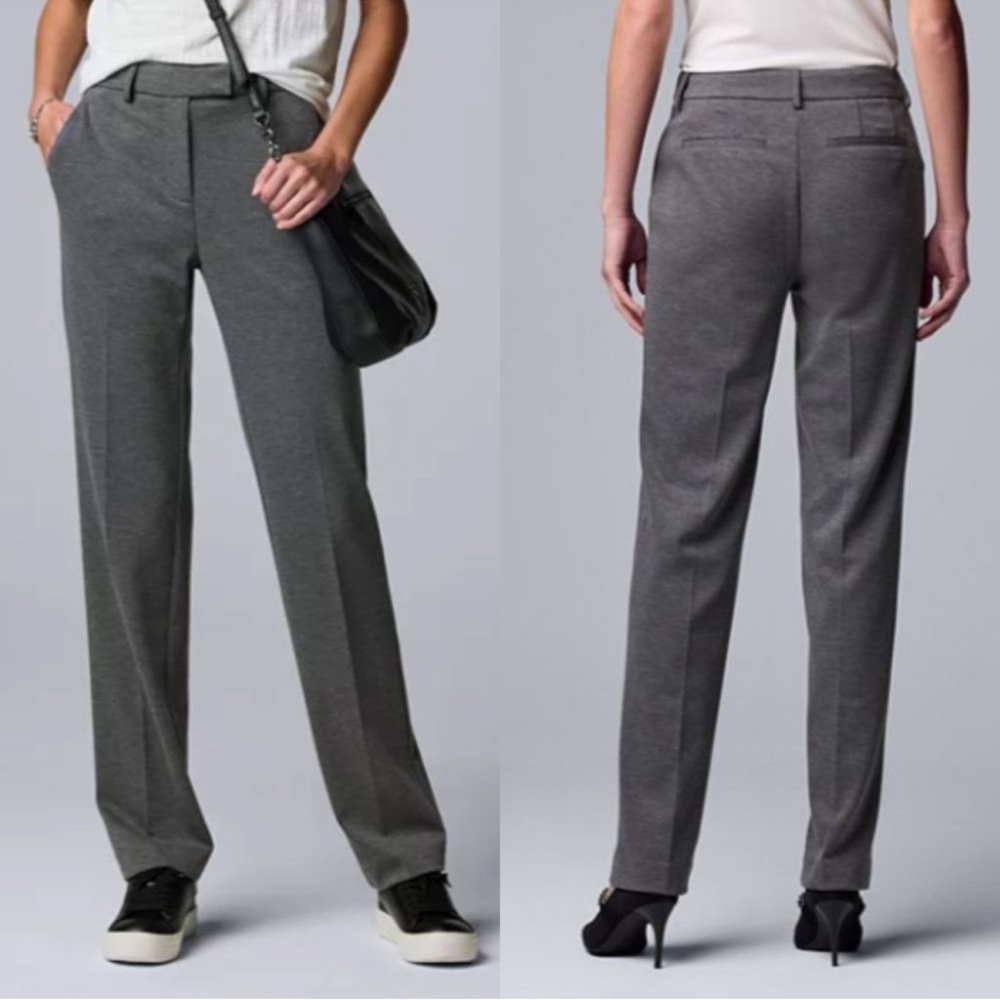 Ann Taylor Trouser Gray Sz 4 Modern Fit like new!